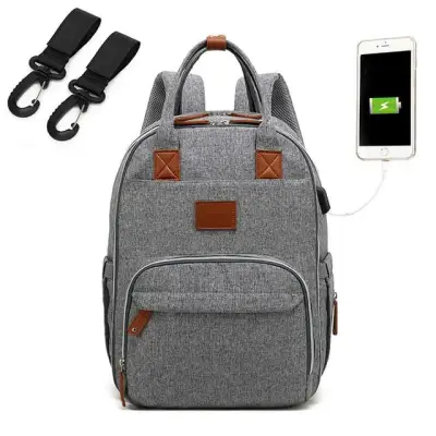 Nappy Backpack Bag Mummy Large Capacity Bag Mom Baby Multi-Function Waterproof Outdoor Travel Diaper Bags For Baby Care (8)