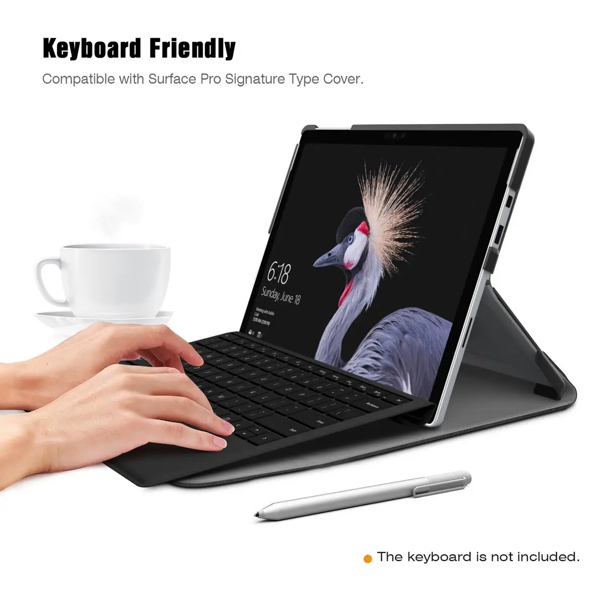 Case For Microsoft Surface Pro 7 Pro 6 Ultra Lightweight Portfolio Business Cover With Pen Holder Lazada Singapore