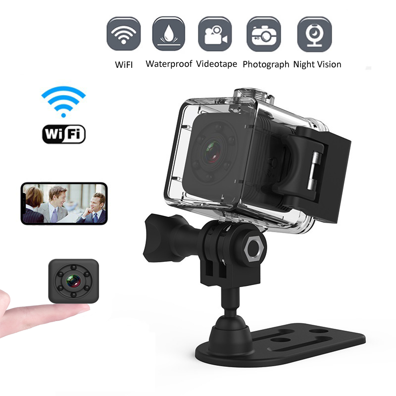 EKLEVA Camera SQ29 Camera HD IP WIFI Nhỏ Máy Ảnh Mini Máy Quay Cảm Biến Quay Phim Nhìn Trong Đêm Vỏ Chống Thấm Camera Micro Chuyển Động DVR
