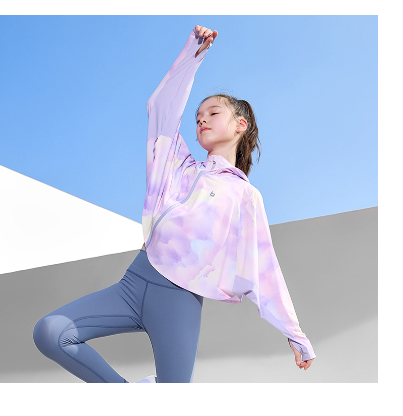 Balabala Children'S Sunscreen Coat Hood Coat Summer 2024 Cool Sense Quick Dry Antibacterial Parent Child · v7
