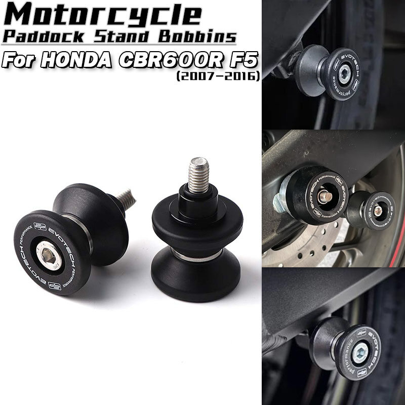 Phụ kiện xe máy paddock đứng bobbins cần xoay ống cuộn thanh trượt đứng vít cho HONDA CBR600RR CBR600RR ABS 2007-2016