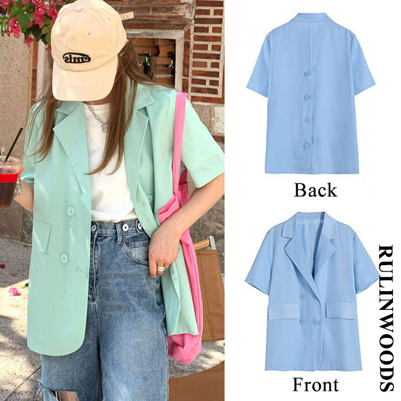 Chicchic áo blazer hàn quốc thời trang nữ 2023 hàng mới về bộ đồ tay ngắn cho bé