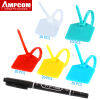 Ampcom Cable Label Zip Ties - 5 Colors, 4.72"