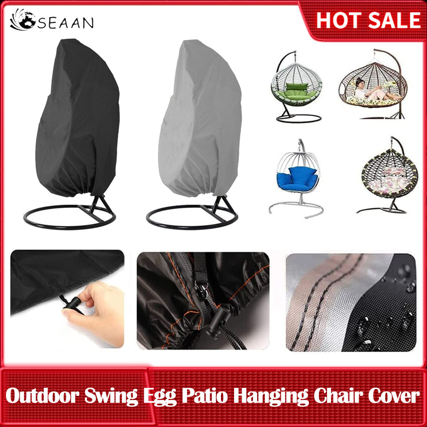 Bọc Ghế Trứng Treo Sân Trong Trứng Bọc Ghế Trứng Đu Đưa Ngoài Trời Chống Bụi Chống Nước Có Khóa Kéo 210D Vải Oxford Bọc Ghế Bãi Cỏ Sân Vườn