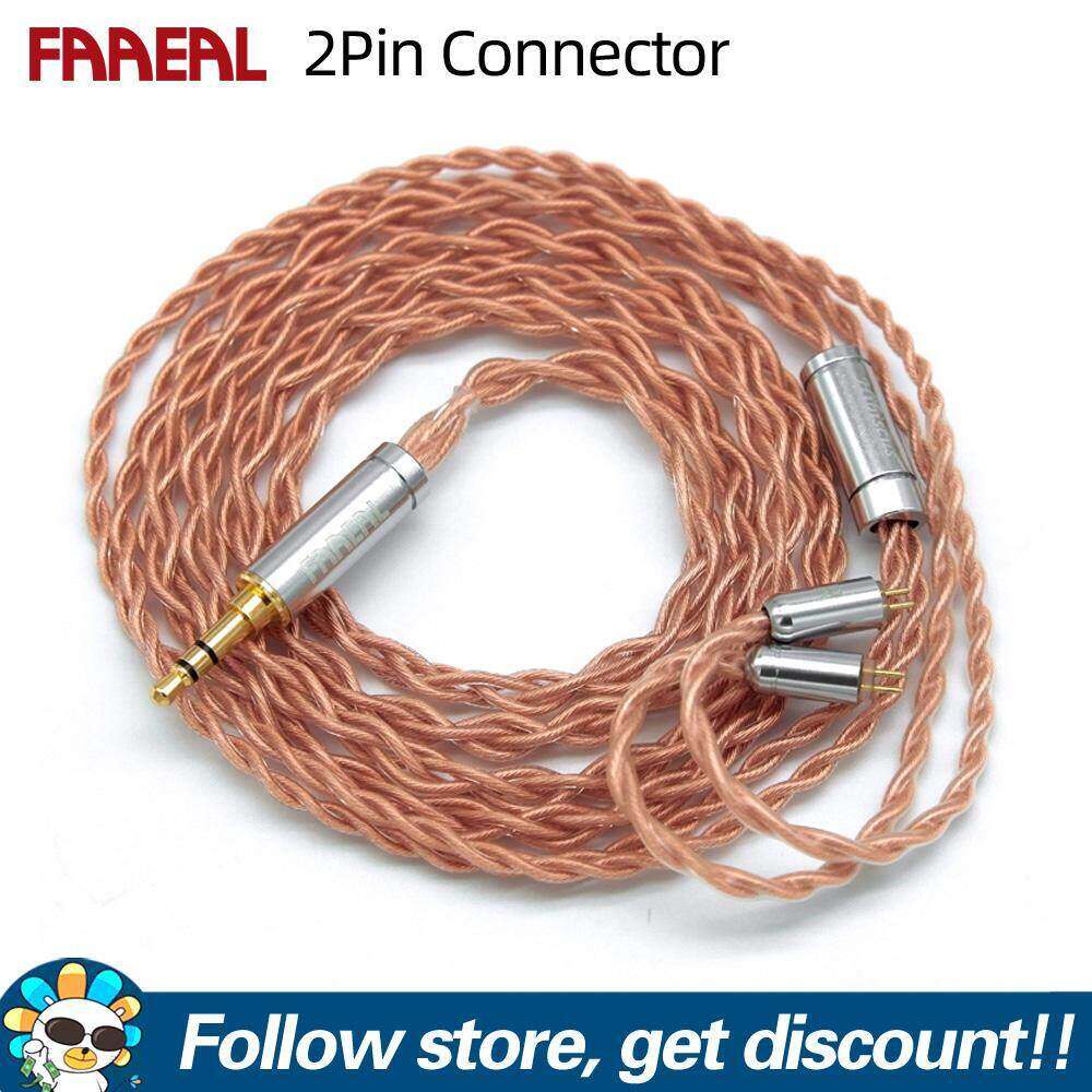FAAEAL Cáp Tai Nghe Dây Tai Nghe Thay Thế Mạ Vàng 3.5Mm/2.5Mm/4.4Mm Cáp Âm Thanh Tai Nghe Nâng Cấp MMCX/2Pin 0.78Mm Cho BLON BL03 Moondrop Aria KATO KZ ZS10 Shure UE900s SE535 SE846 SE215 SE315 phụ Kiện Tai Nghe Nhét Tai SE425 CCA TRN V90 TFZ