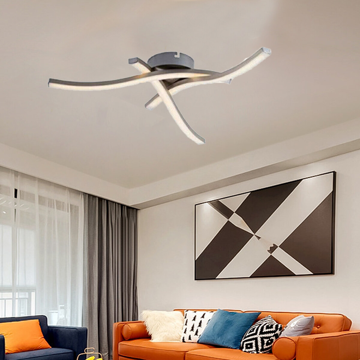 3 y 4 de luz LED de techo moderna luces de la cocina de estar