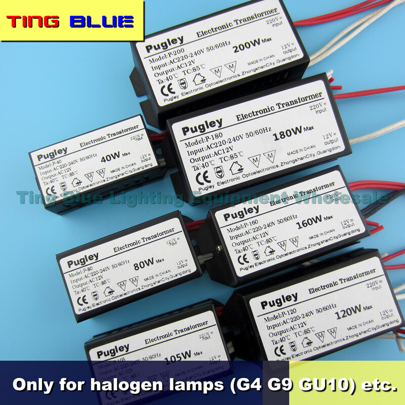 Bộ chuyển đổi đèn biến áp điện tử 220v đến 12v đèn halogen/đèn chiếu sáng bộ điều khiển máy chuyển đổi điện áp 120w 160w 200w ac