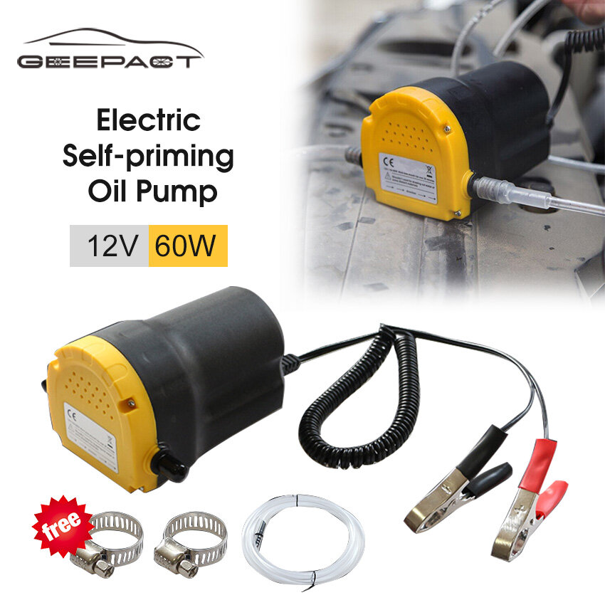 Geepact bơm thay dầu chạy điện máy hút dầu máy chiết xuất dầu diesel động cơ 12v bơm thay đổi hút rác bơm dầu di động tự mồi tự bảo dưỡng xe hơi