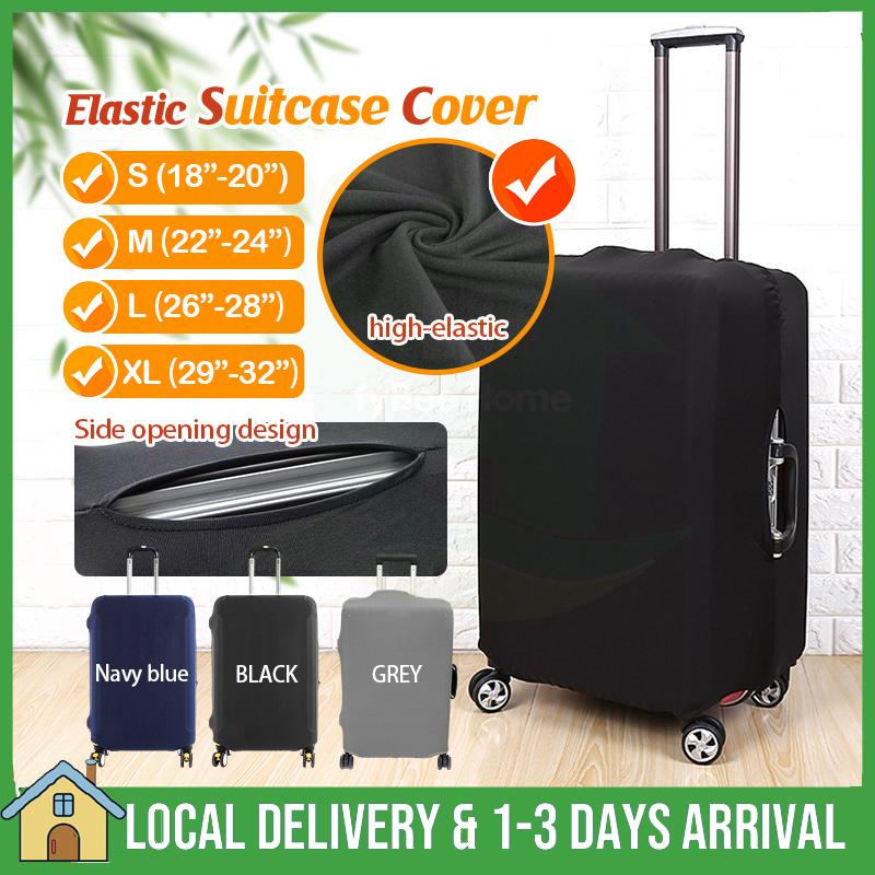 thumbnail interactive-video image 1 of Elastic Luggage Suitcase Protector Cover – Anti-Dust & Scratch – Fits 18 To 32 Inch Suitcases 1 of 4