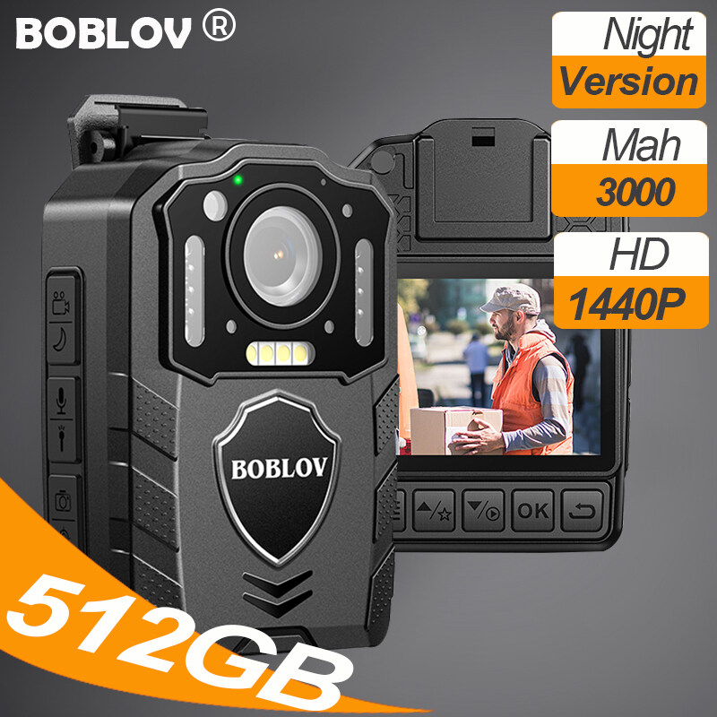 BOBLOV KJ25 Body Action Sport Police Camera 1440P Camcorder 3000mAh Support 13H Recording With Night Vision For Hiking, Law Enforcement, and Pet Walking,Vlogging ราคา 1,699 บาท*ส่งฟรี