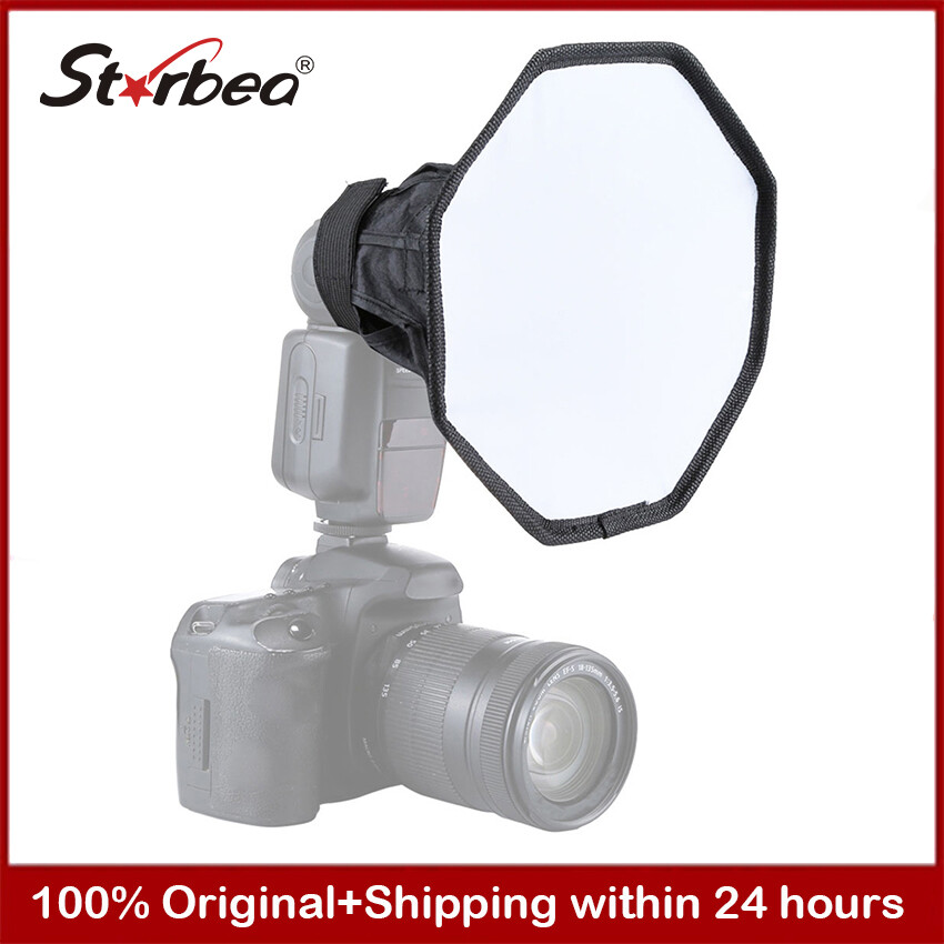 Bộ khuếch tán ánh sáng đèn flash dslr 20cm có thể gập lại phong cách octangle phổ biến hộp đèn mềm mini cho máy ảnh canon nikon sony