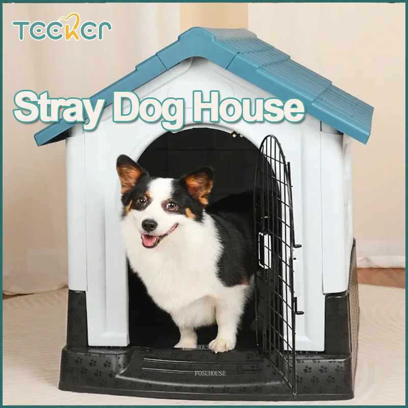 Teeker Pet Dog House บ้านสุนัขกันน้ำ กรงสุนัขเก็บความร้อนสำหรับลูกสุนัข พื้นยกสูงและช่องระบายอากาศ กรงสุนัขพลาสติกสำหรับสุนัขขนาดเล็ก กลาง ใหญ่ เลี้ยงกลางแจ้งและในร่ม ราคา 3,702 บาท*ส่งฟรี