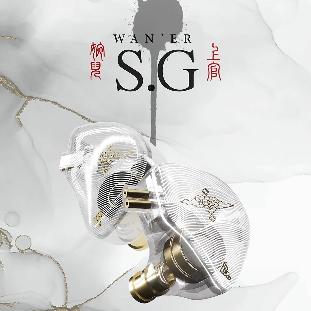 Tangzu wan er sg hifi in ear new 10mm dynamic driver earphone iem metal composite diaphragm n52 magnet 0.78 2pin angeldac sales