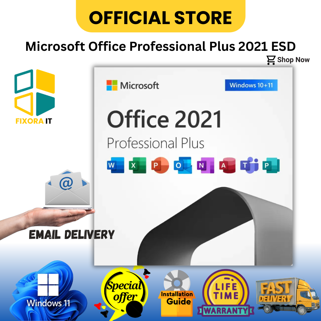Microsoft Office Professional Plus 2021ESD, 79P-05929, Instant Delivery - Jenama Microsoft Harga 199 Ringgit*Penghantaran Percuma