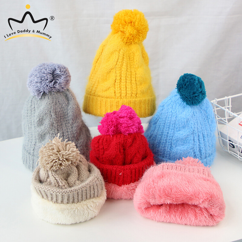 Mũ Mùa Thu Cho Em Bé Carrot Dễ Thương Mũ Len Đan Móc Dày Ấm Áp Cho Bé Trai Bé Gái Mũ Lưỡi Trai Dệt Kim Đính Quả Bông Cho Trẻ Tập Đi