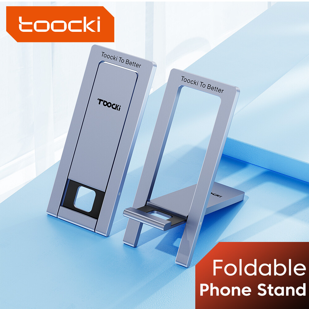 Toocki giá đỡ giá đỡ điện thoại hợp kim nhôm máy tính bảng giá đỡ điện thoại thông minh để bàn thông dụng giá đỡ di động giá đỡ điện thoại di động có thể gập lại