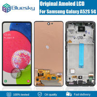 Bluesky Super AMOLED Display For Samsung Galaxy A52S 5G LCD With Frame SM-A528B/DS A528 Screen Touch Digitizer Assembly Replacement