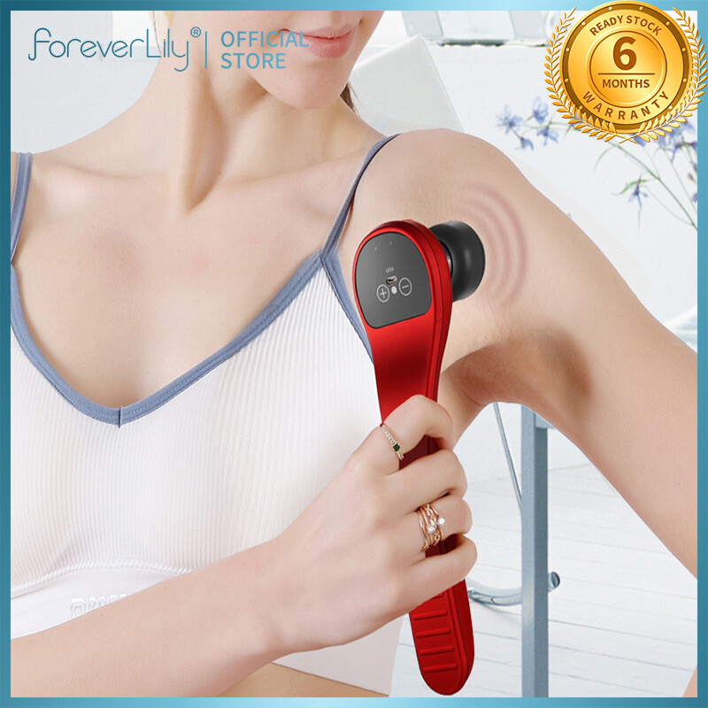 Gambar foreverlily Mini Handheld Massager Back Hitting Neck Massage Fitness Gym Pain Relief Foot Massage