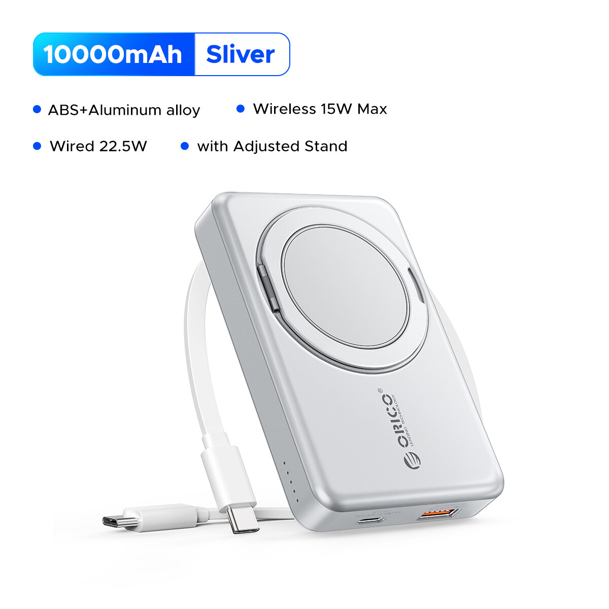 ORICO PD25W 10000mAh Mini PowerBank 5000mAh 10000mAh không dây Powerbank cho Samsung S24 siêu Samsun