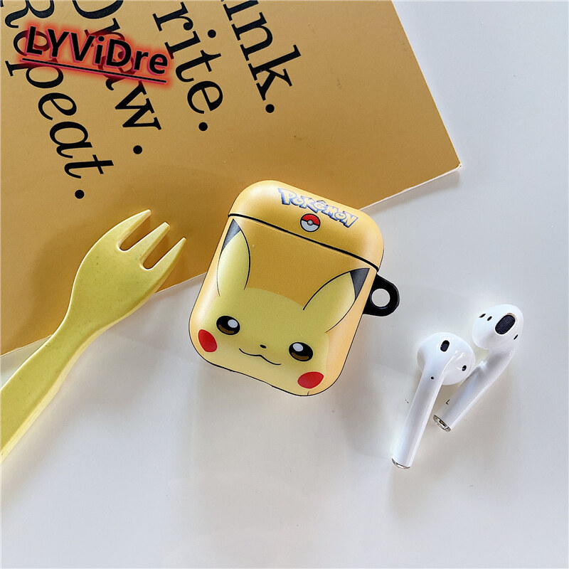 Quả Cầu Pokemon Pikachu Vẽ Tranh LYViDre Trường Hợp Quái Vật Nhỏ Túi Bọc Hộp Sạc Tai Nghe Không Dây Ốp Bảo Vệ Mềm Cho Apple AirPods Pro Vỏ AirPods 3 2 1