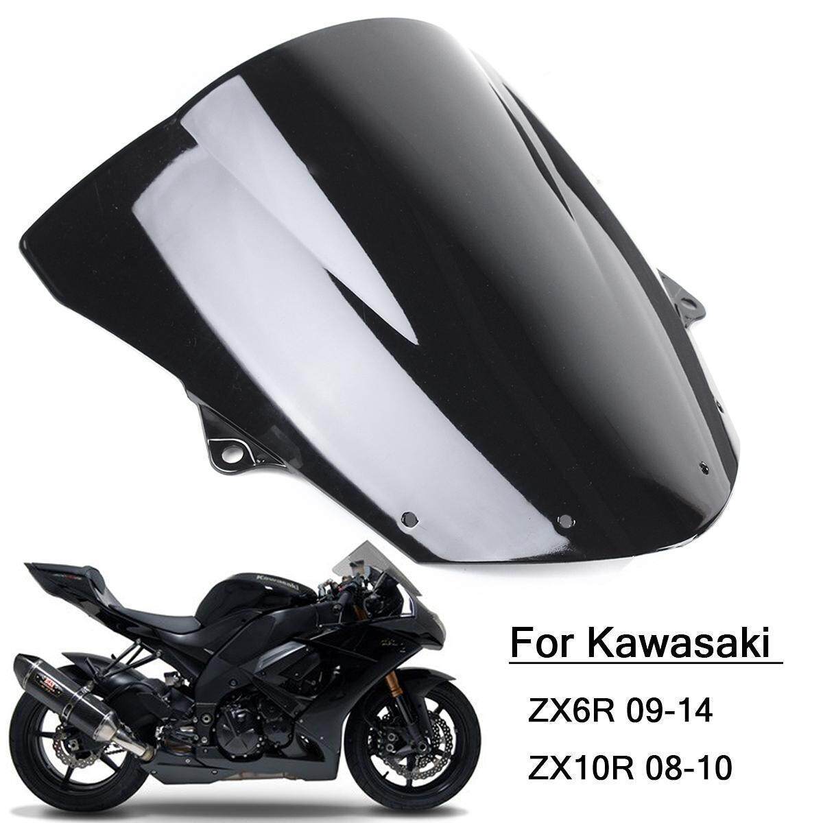 Motorcycle Windshields Black Windshield Windscreen For Kawasaki Ninja