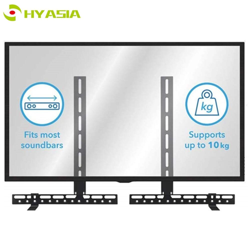 Hyasia Nhanh Chóng Gửi Soundbar Gắn Kết Soundbar Chân Đế Cho Gắn Trên Hoặc Dưới TV cánh tay điều chỉnh được Phù Hợp Với không khoan Núi Chủ Đứng