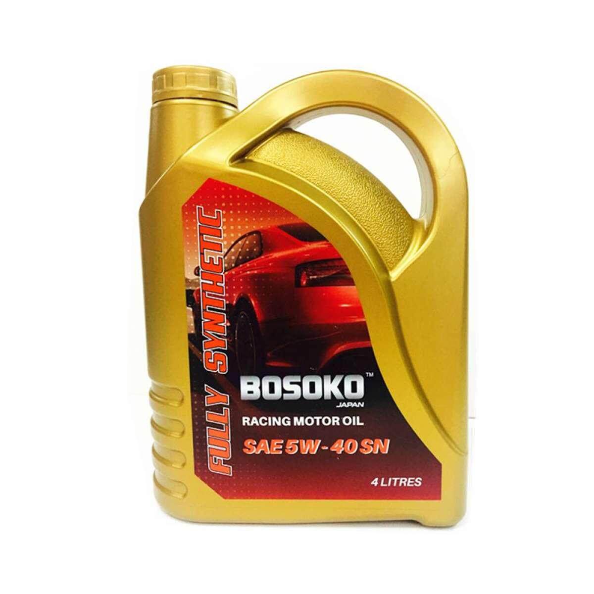 Bosoko Racing Motor Oil SAE 5W-40SN Fully Synthetic Engine Oil 4L