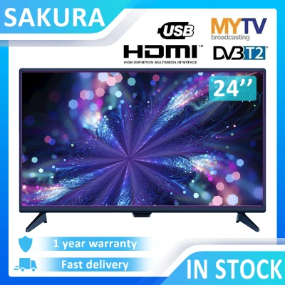 Sakura Digital TV 24/32/40 inch HD LED TV Model TCLGS24D (DVBT-2) Built in MYTV (1)
