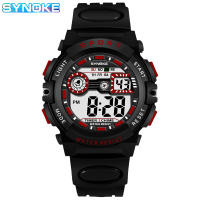SYNOKE Childrens Electronic Watch Sports Waterproof Boys and Girls Watch Alarm Clock Glow Large Screen Fashion kids watch