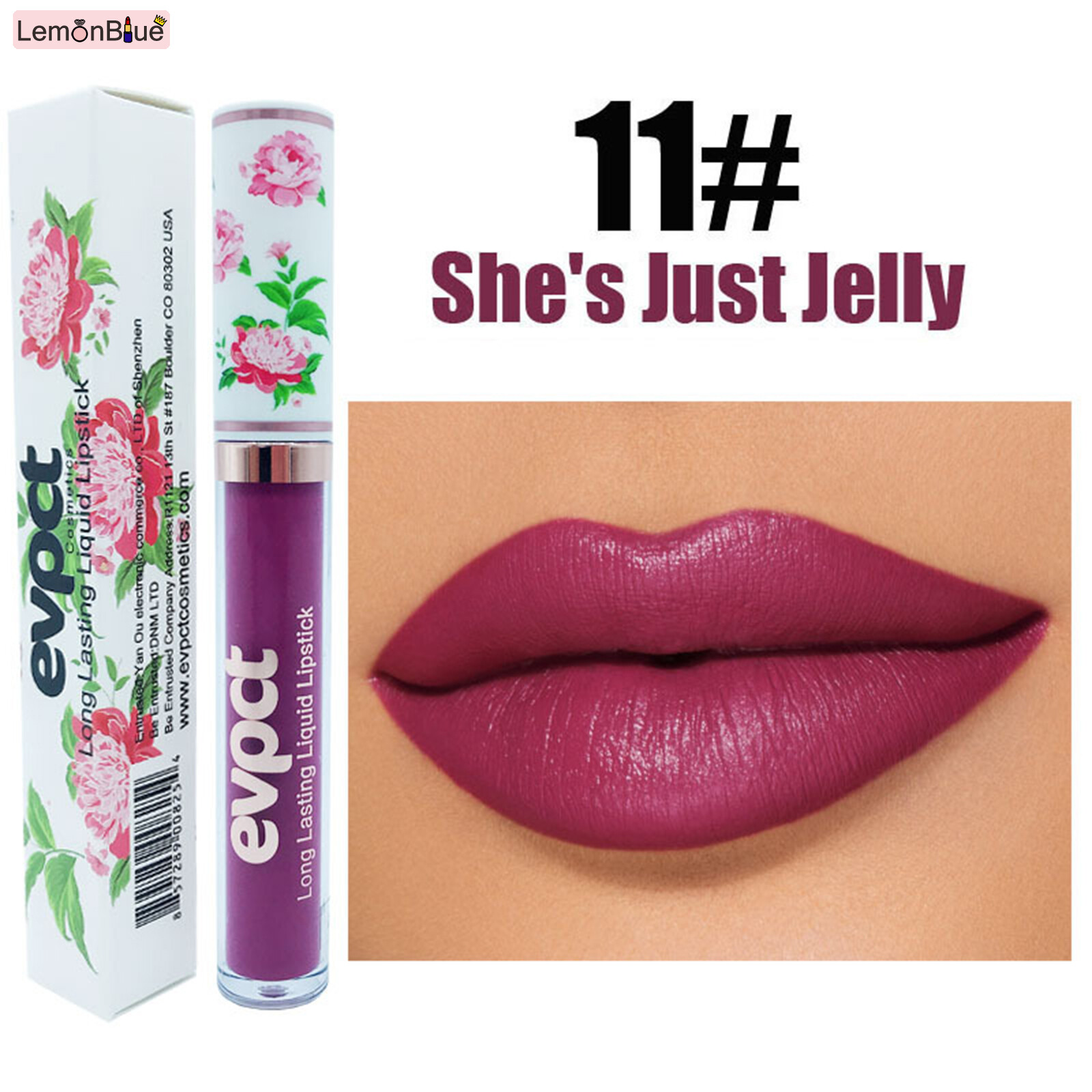 Gambar LemonBlue Waterproof Long Lasting Liquid Lipstick Matte Lip Glaze Women s Lip Tint Lipstick Women s Matte Lip Glaze Lip Tint Cosmetics Waterproof Long Lasting Liquid