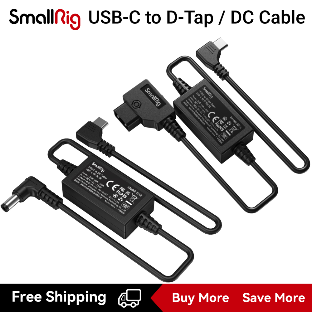 SmallRig USB-C to DC Cable 3268 / D-Tap Cable 3266 Giá 749,667 Đồng*Miễn phí vận chuyển