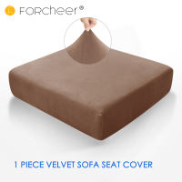 FORCHEER Velvet Sofa Seat Cover Sofa Cushion Cover Stretchable Elastic 1/2/3/L Seater for L‑Shaped Corner Sofa Washable Thickened Couch Protector