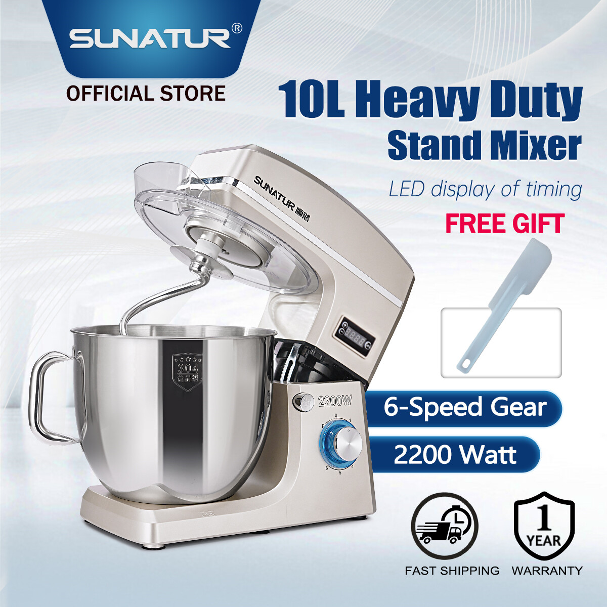 Buy Sunatur 2200w Stand Mixer Online at a Better Price | Lazada