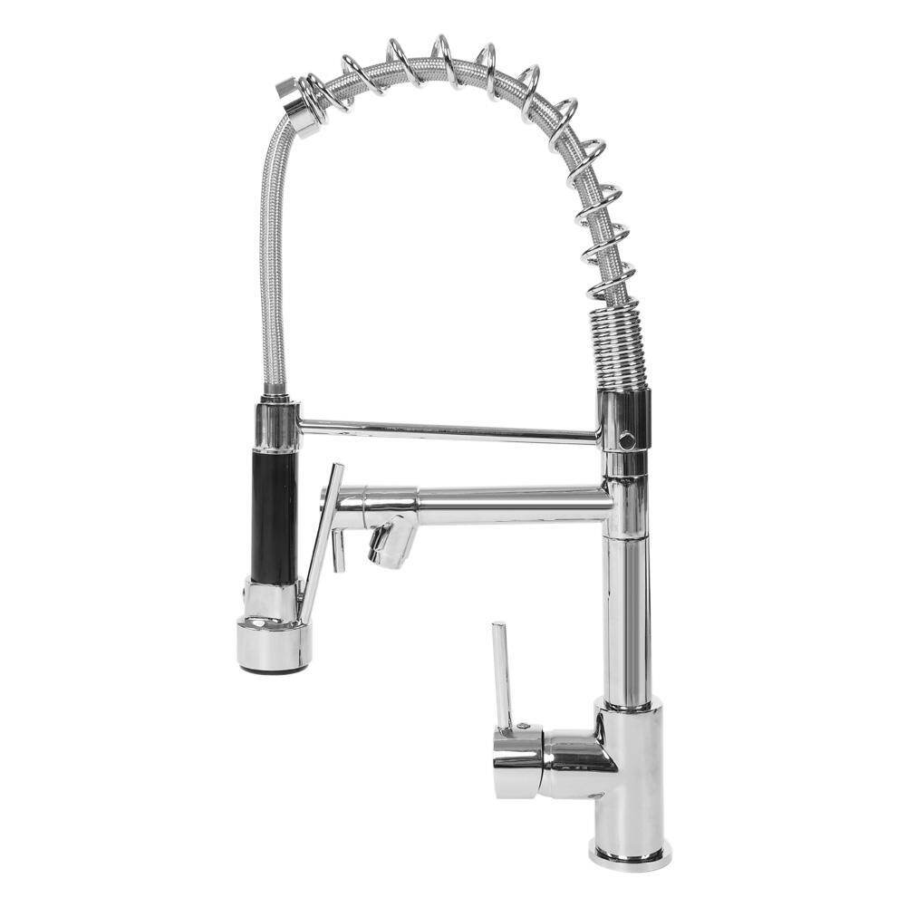 Clearance Sale Brass Kitchen Sink 3 Handles Mixing Faucet With