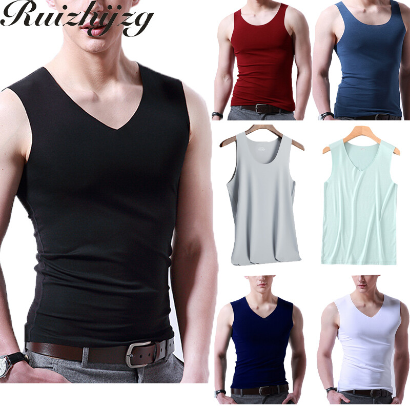 V-neck Sports Gym Tank Top 