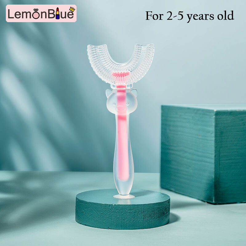 Gambar Manual Toothbrush 360 Degree U shaped Children s Oral Care Cleaning Tool For Kid For Kids Children 360 Degree U shaped Children s Oral Care Cleaning Tool Manual Manual Toothbrush