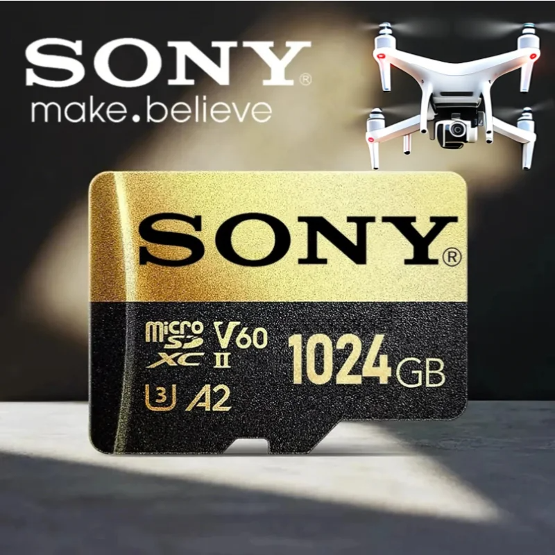 Sony Micro SD Card High Speed SD Card 128GB 256GB 1024GB 512GB MicroSD U3 A2 TF Flash Card For Cameras And PCs ราคา 217 บาท*ส่งฟรี