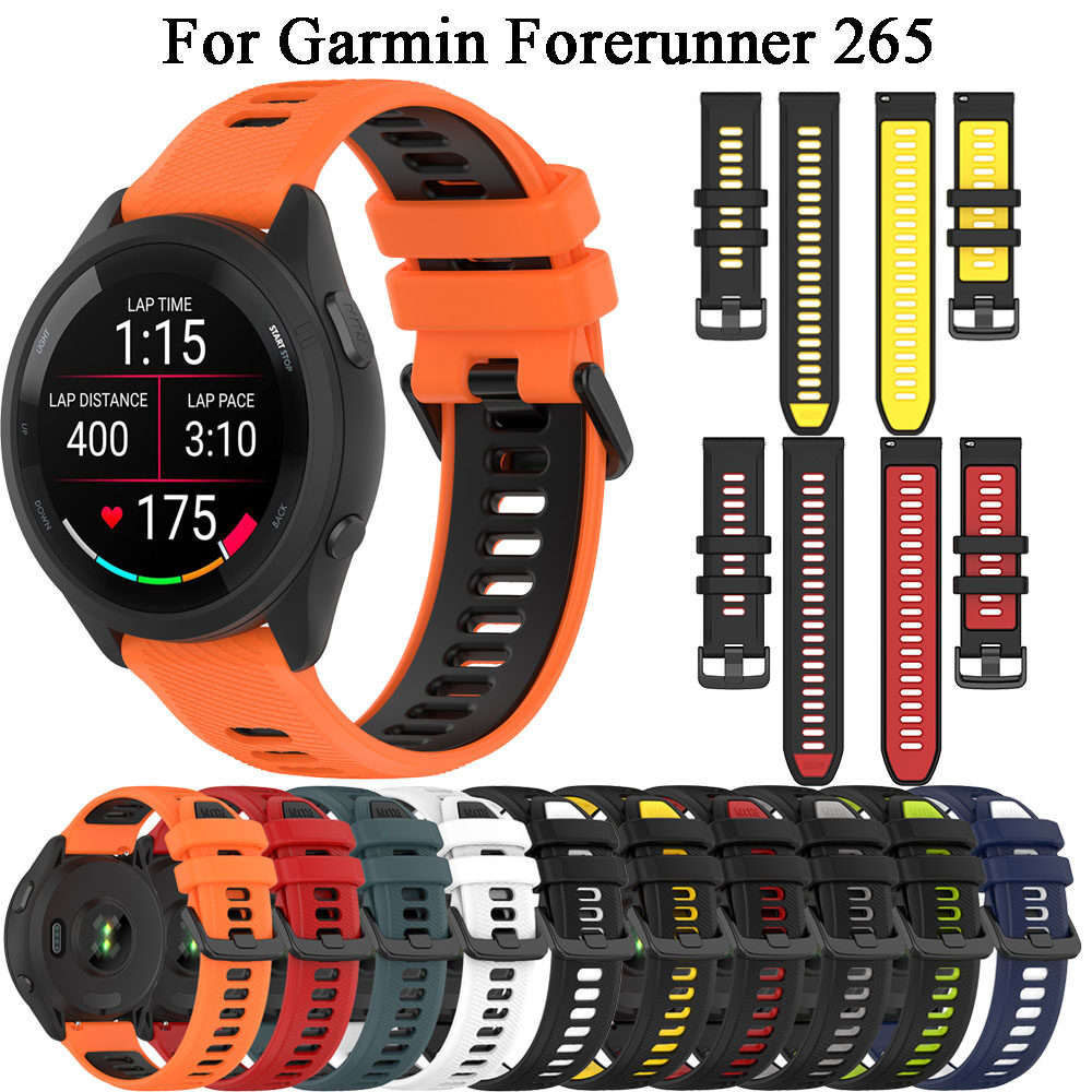 22MM Replacement Silicone Watchband Outdoor Sport Watch strap For - Main Image