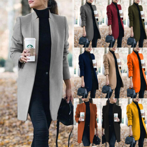 Business Suit for Women Womens Fashion Slim Jacket Long Sleeve Coat for  Business office Work Suits Ladies Office Wear Coat for Blazer