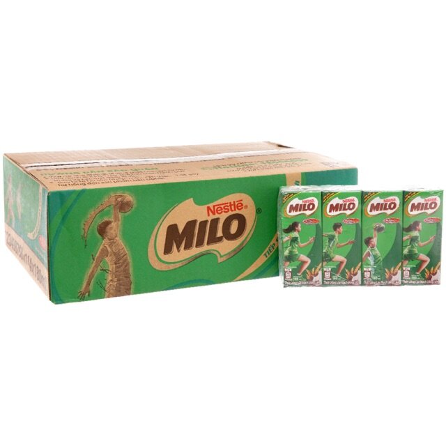 Thùng 48 Hộp Sữa Lúa Mạch Milo 180Ml