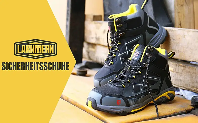 larnmern mens safety trainers