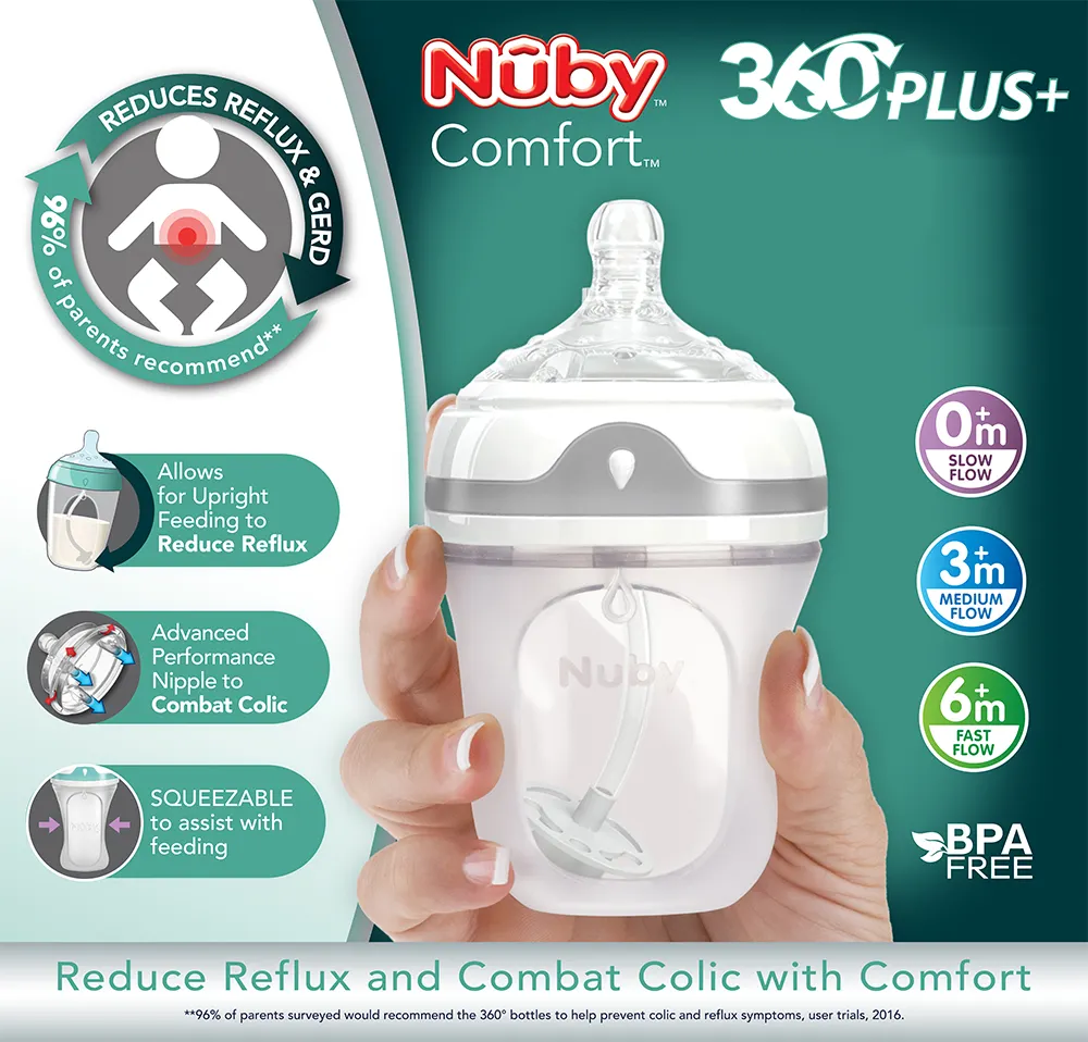 nuby anti reflux bottles