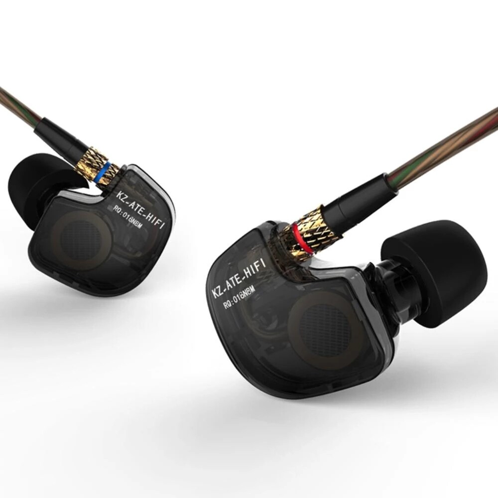 Tai nghe kz ate in ear, tai nghe thể thao âm thanh nổi hifi tai nghe hifi khử tiếng ồn siêu trầm với mic kz edx eddr1 zse as10 zst za10