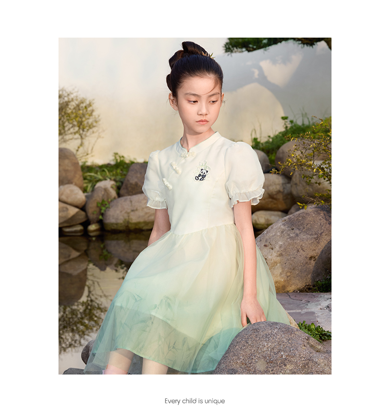 robe balabala pour enfants, nouveaux vêtements d'été 2025, grande robe pour enfants et filles, robe en mousseline de style traditionnel à manches bouffantes