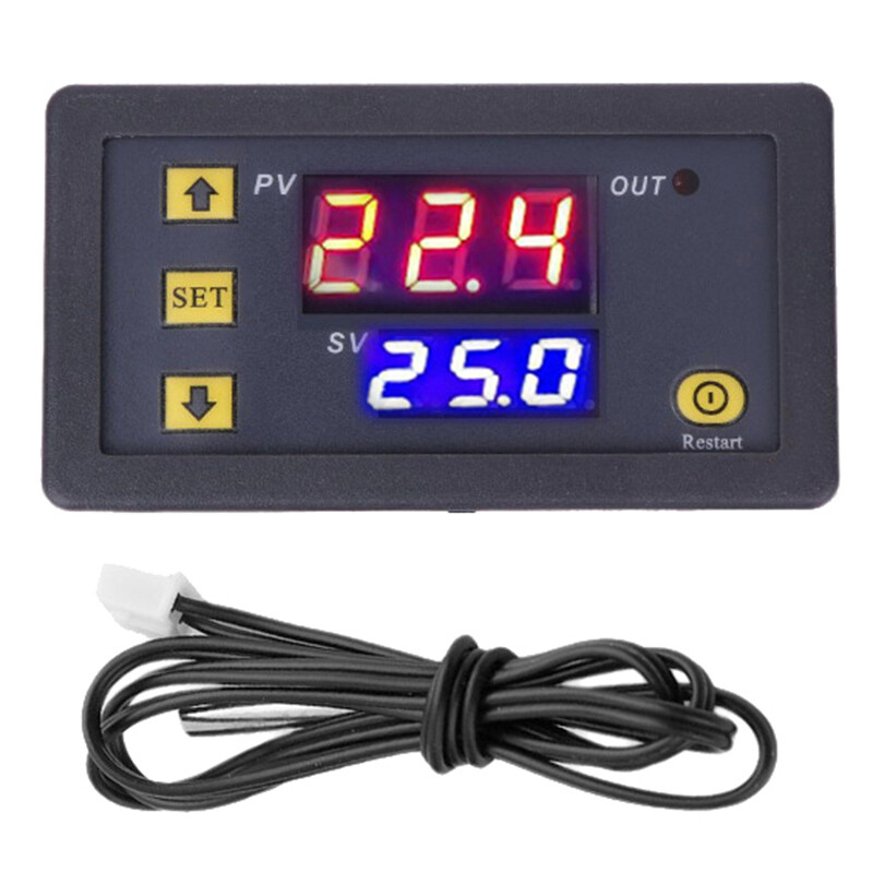 W1411 AC 110V 220V DC 12V 10A LED Digital Temperature Controller Smart Thermostat DC 12V Thermometer Control Switch W88 - 1420 - View #11