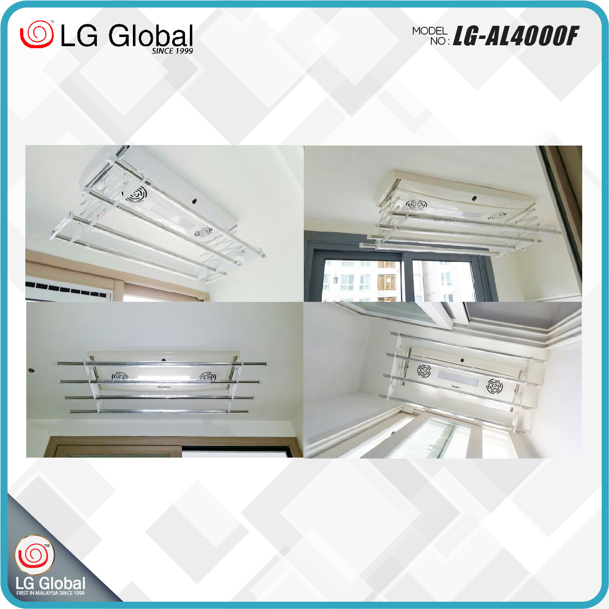 Ceiling Mounted Clothes Drying Rack Malaysia Shelly Lighting