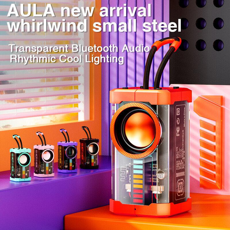 Aula bs303 bluetooth không dây loa bluetooth mini 5.3 Loa di động hỗ trợ Loại-C sạc