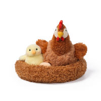 McHugs Farm Chicken Family Plush Toy Funny Birthday Gift for Kids