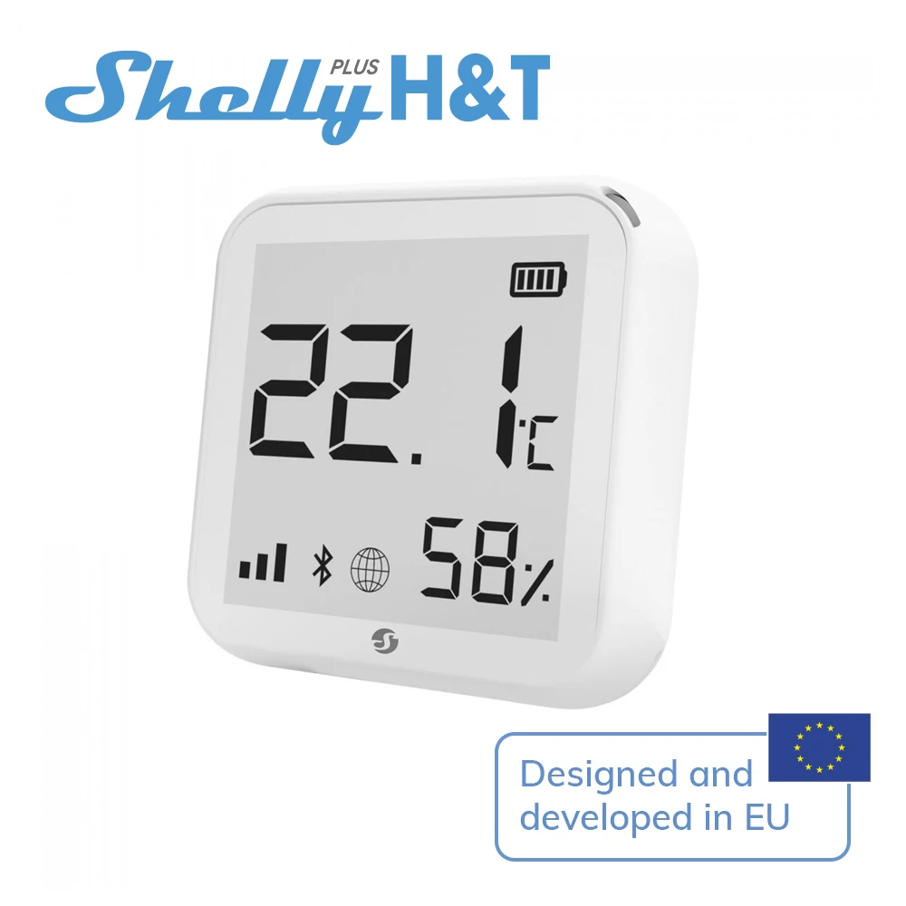 Shelly HT Gen3 WiFi-operated Humidity Temperature Sensor Bluetooth Inclusion Compatible With Alexa Google Home Android More ราคา 1,565 บาท*ส่งฟรี
