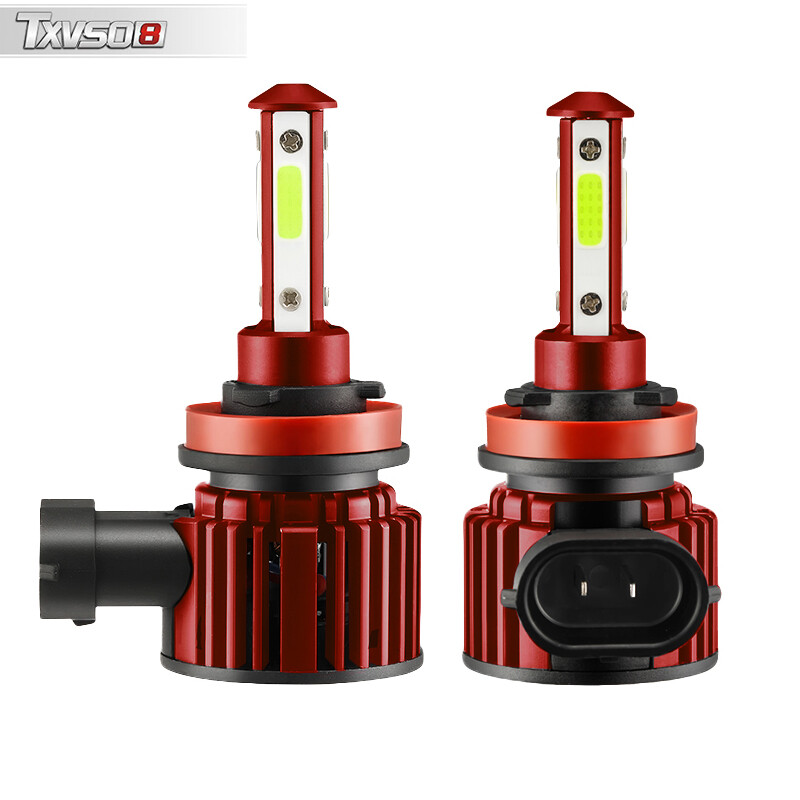 Txvso8 2 bóng đèn pha xe hơi led 20000lm đèn xe hơi h7 h8 h9 h11 đèn ô tô 9005 hb3 9006 hb4 bóng đèn led 6000k 8000k đèn 12v